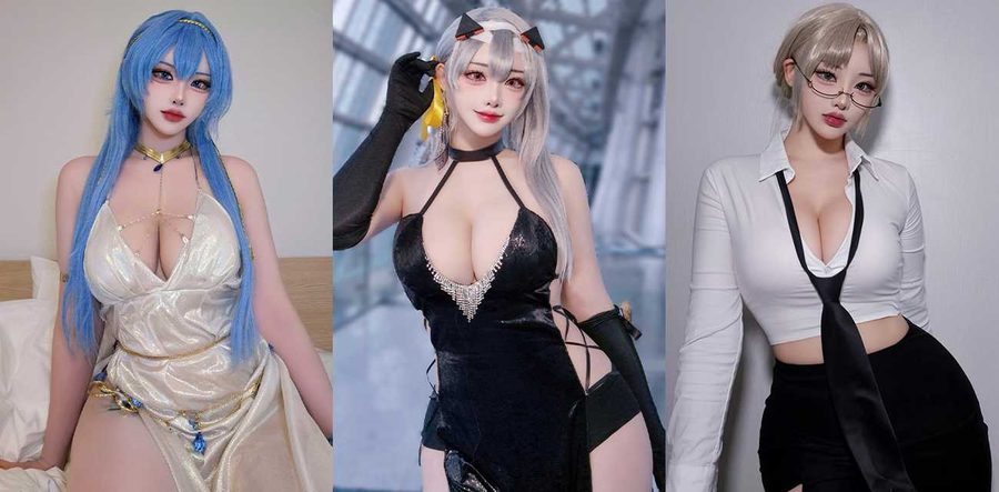 巨乳女神太犯规了！yasal漫展cos服装诱惑写真合集 巨乳半露翘臀扭动福利照血脉喷张