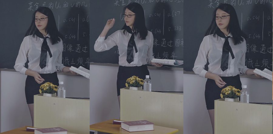 拉拉美少女七月喵子 猫猫的课件意淫 被眼尖的蕾丝老师压在课桌上肆意侵犯占有 真是太过瑟瑟了