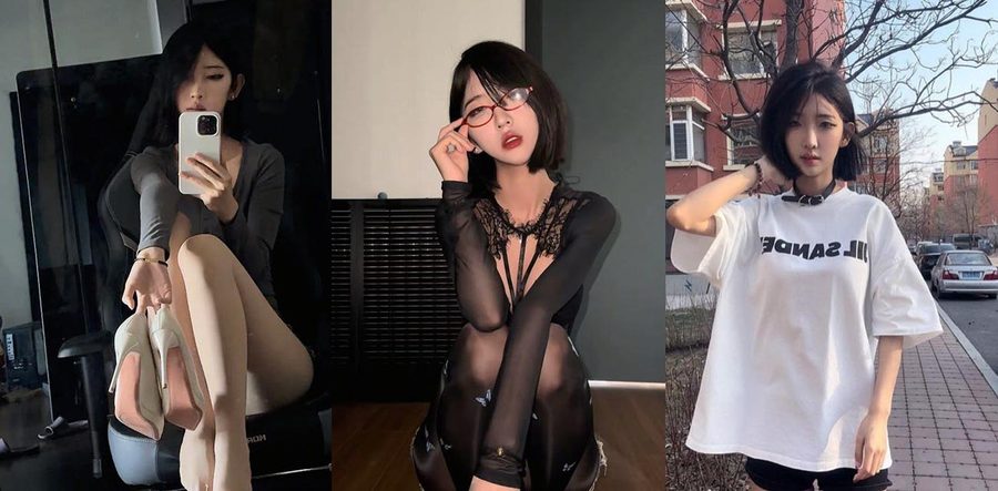 抖音50万粉御姐行简彻底翻车！西瓜冰发型大长腿女神私发榜一大哥自慰视频意外曝光，网友直呼反差太顶了！