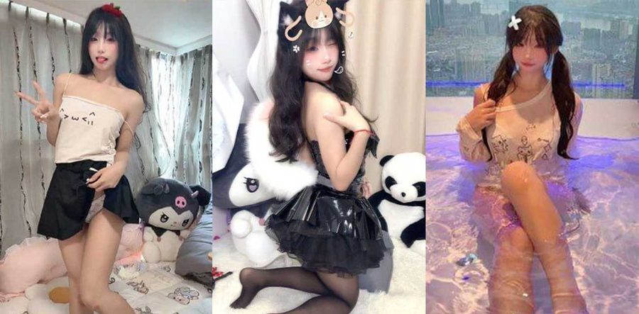 海止小依抖音下海直接炸了！兔女郎黑丝扭肥臀浴室泡奶，那骚样一看就欠干！