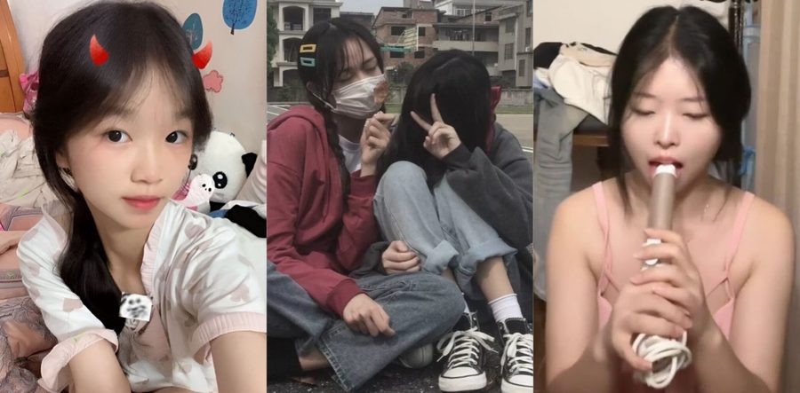 美少女闺蜜的撕逼大战 邢可欣惨遭吴柳静爆水晶棒自慰 后传出吴柳静脱衣诱惑玩脱衣 两人不雅视频全网疯传