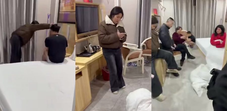 广东潮汕绿帽王抓奸现场炸裂！全家老小冲进酒店捉奸，四个孩子三个不是亲生的太离谱！