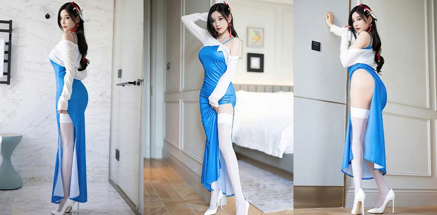 每日大赛之性感白丝美腿 自带清纯+诱惑的反差感 这腿能夹死人