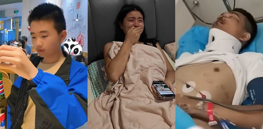 高中生王景阳四楼坠亡五脏爆裂！学校伪造现场隐藏真相 医院手术抢救还摘肾太黑了 孩子爹妈眼泪直流伤心不已